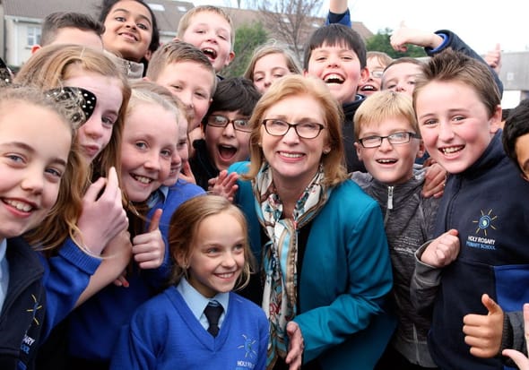 Holy Rosary Primary School Official Opening Novemeber 26th 2014: The Minister meets our VIPs!