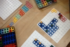 Numicon is a mathematics teaching programme using visual Numicon images.